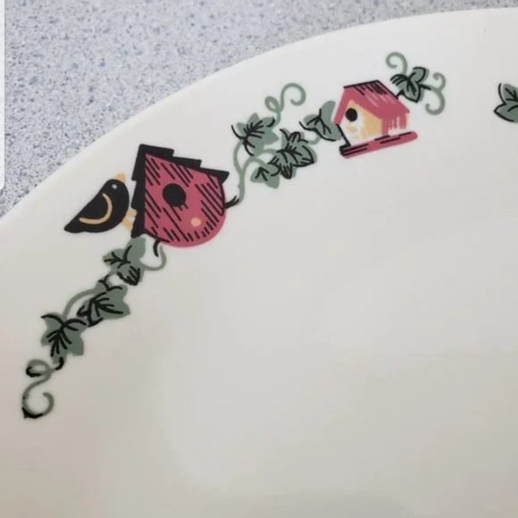 Corelle Corning Dinner Plate 10 1/4” Bird House - Picture 3 of 8
